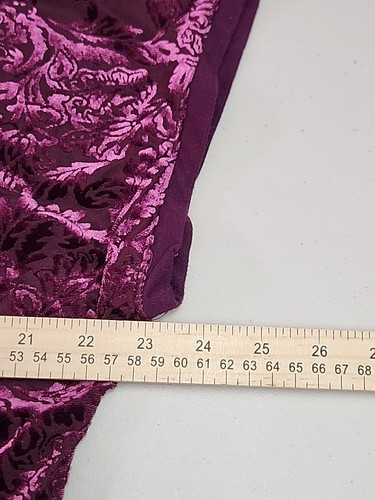 Top donna Simply Styled medio marrone velluto bruciato manica corta stravagante - Foto 2 di 6
