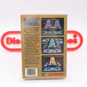 NES Nintendo TENGEN'S KLAX - NEW & Factory Sealed with Authentic V-Overlap Seam!
