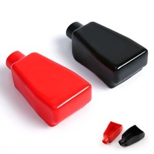 2 PCS Car Power Supply Terminal Protection Cover, Flame Retardant PVC