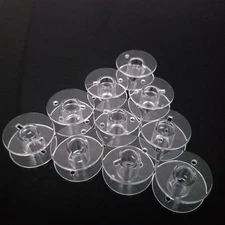 10pc Transparent Bobbins Spool Sewing Bobbins Spool Plastic Empty Bobbins for Ho