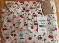 NWT Angel dear muslin Twirly Sundress  Diaper Cover - Cherry - 18-24M