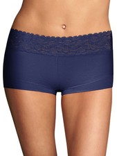 Maidenform Women's Cotton Dream Boyshort with Lace 40859