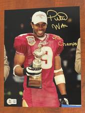 Peter Warrick signed FLORIDA STATE SEMINOLES 8 X 10 Photo  BECKETT AUTHENTICATED