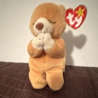 Ty Beanie Babies Hope Bear Praying Plush Beanbag Stuffed Animal 1998 Vintage
