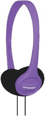 Portable Violet On-Ear Headphones with Deep Bass - Adjustable & Lightweight Fit