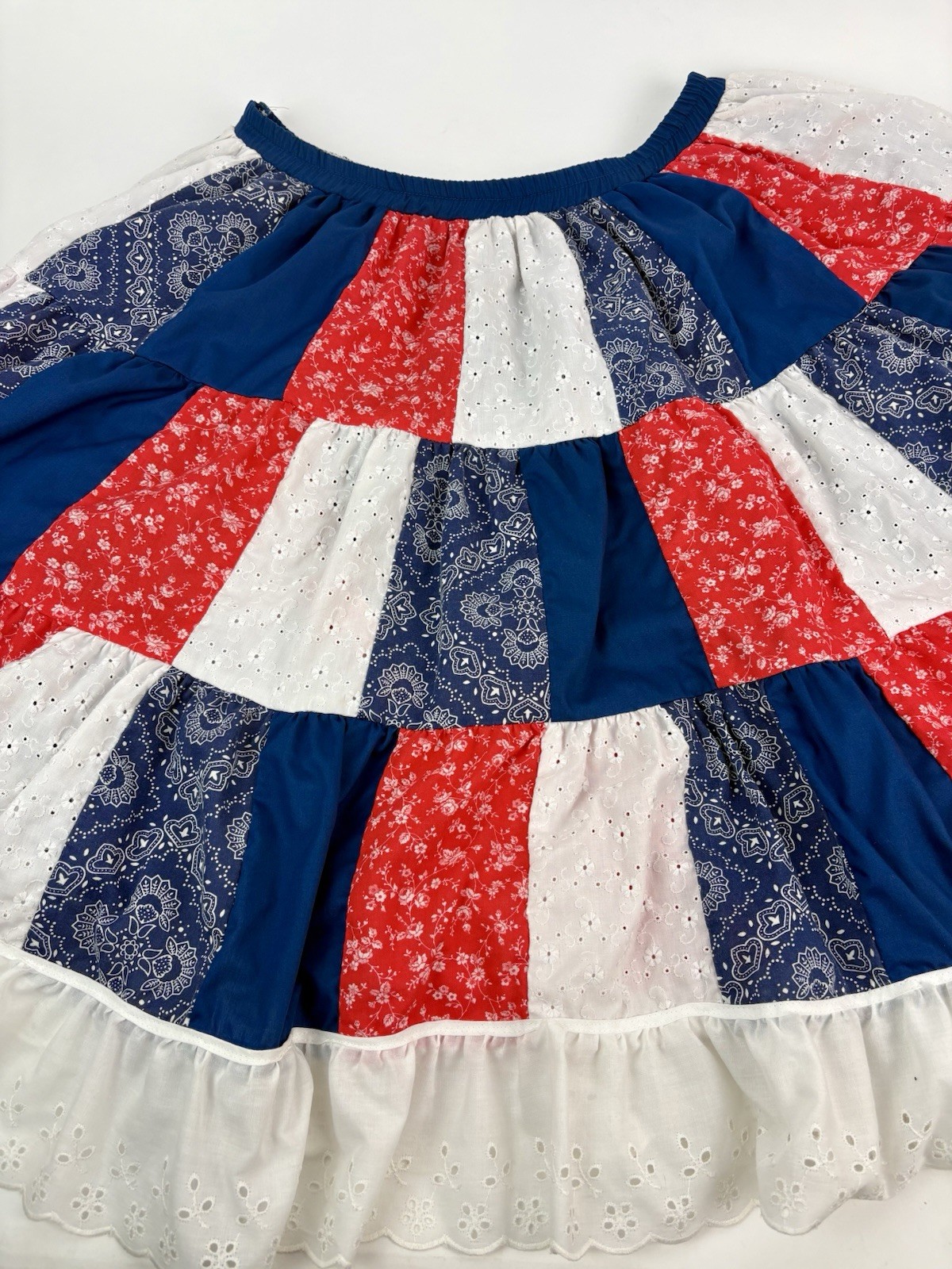 Vintage Handmade American Patchwork Square Dancin… - image 2