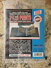 Clear File MiniLine Series Protector sheets - 3.5x5" photos, 20 Pack