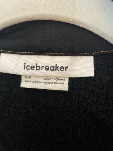 Icebreaker Herren Merino Wool 260 Quantum VI Hoodie Schwarz Full Zip Small - Bild 3 von 4