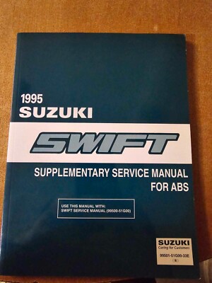 1995 Suzuki supplementary Service manual for ABS