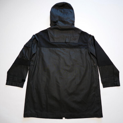 DIESEL BLACK GOLD W-PARK-ANT Hooded Nylon Coat in BK, Size DIESEL BLACK GOLD W-PARK-ANT Hooded Nylon Coat in BK, Size
