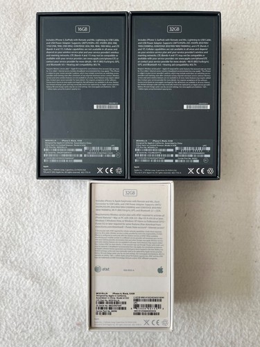 3 ORIGINAL EMPTY RETAIL Boxes 2 Apple iPhones 5-16 GB & 32 GB & 1 iPhone 4 32GB - Photo 2 sur 7