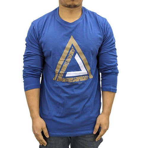 JACK&JONES Hombre Cuello Redondo Camisetas Manga Larga Corte Slim Casual Cotton - Imagen 3 de 77