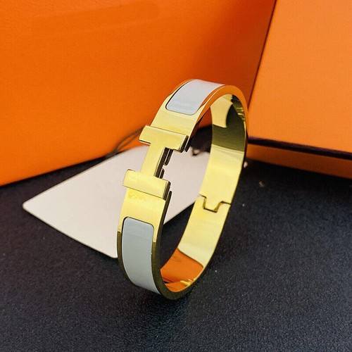 Hot High Quality Womens Classic Luxury Stainless Steel H-buckle Bracelet 17-19cm - Picture 36 of 39