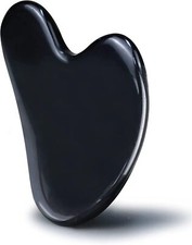 GuaSha Facial Tools,Black Obsidian, Natural Stone Massage Tool for Body and Face