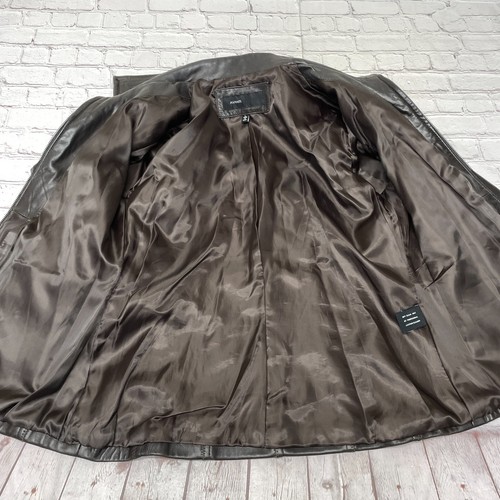 Chaqueta Avanti Mujer 100% Cuero Genuino Talla Grande Cremallera Completa Marrón M280-25 - Imagen 9 de 17