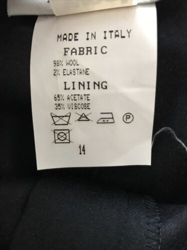 Artigiano, Ladies Wool Blend Trousers With Stretch Waistband, S: 14 - Picture 9 of 9