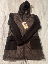 Icebreaker Merino Loft Womens Departure Jacket New Black/heather Plaid Medium