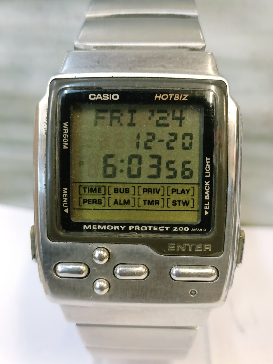 CASIO MEMORY PROTECT 200 HOTBIZ DIGITAL QUARTZ DB-2000 JAPAN MEN'S FULL WORKING CASIO MEMORY PROTECT 200 HOTBIZ DIGITAL QUARTZ DB-2000 JAPAN MEN'S FULL WORKING