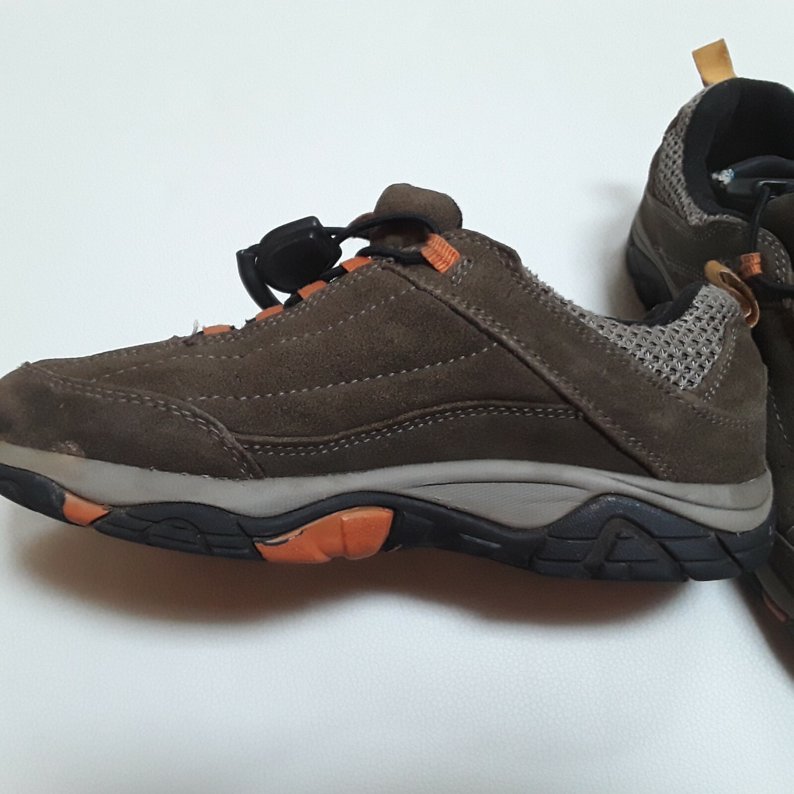 Merrell Child 2 Running Hiking Trail Brown Orange Sneakers leather Shoes EU33