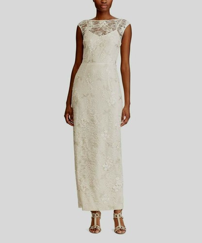 Vestido de encaje floral para mujer Lauren Ralph Lauren. Talla:8 - Imagen 1 de 12