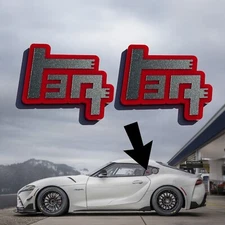 2 Custom TEQ Emblem Badge Fits Toyota FJ Tacoma 4runner Supra Celica Camry TRD