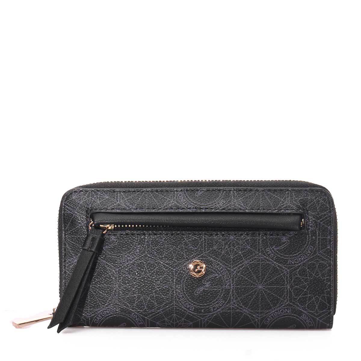 PORTAFOGLIO DONNA GATTINONI ROMA WALLET ALL AROUND ZIP LARGE TEODOSIA DAILY B...