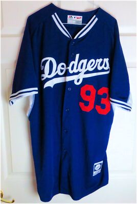 Dodgers ドジャース Ian Thomas Team Issue Batting Practice Jersey #93 MLB Blank