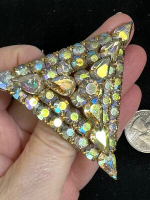 Julianneページ Triangle Layered Juliana Aurora Rhinestone Vintage Gold