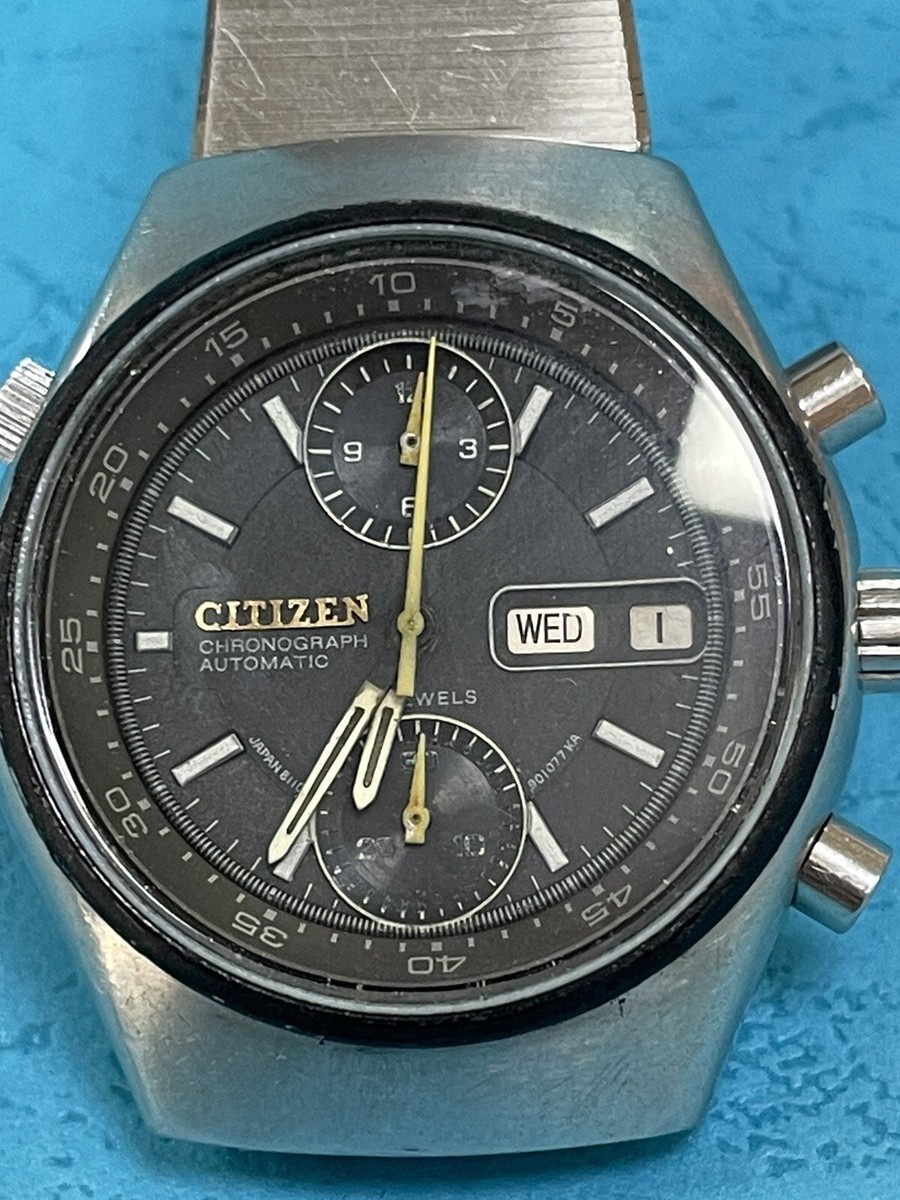 Vintage Rare CITIZE GN 4S 67-9119 Automatic Chronograph Watch