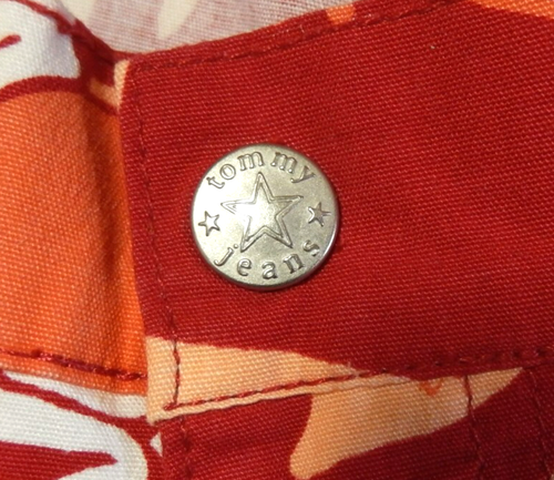 Tommy Jeans Hawaii Caprihose tropischer Blumendruck mit süßen Krawatten hinten - 9 ANSEHEN! - Bild 6 von 15