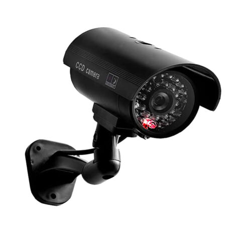 Proiettile fittizio finta telecamera CCTV sorveglianza sicurezza IR LED luce lampeggiante - Foto 5 di 8