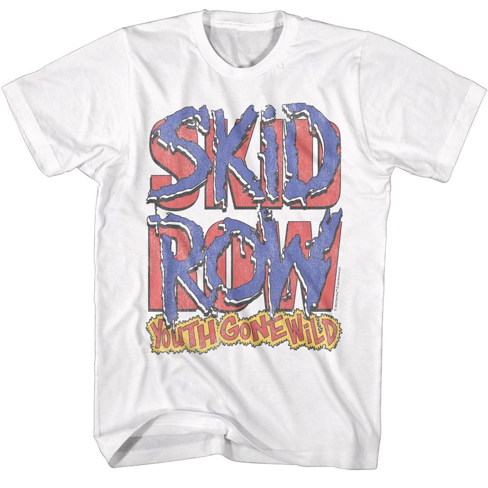 SKID ROW Tシャツ Skid Row Logo and YGW White T-Shirt | eBay