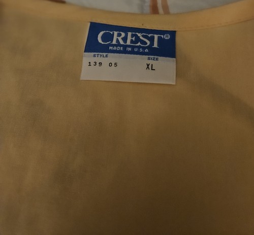 Crest Snap Closure Long Sleeve, Large Pockets, Size Xl Lab Coat/ Scrub Unisex - Picture 2 of 5