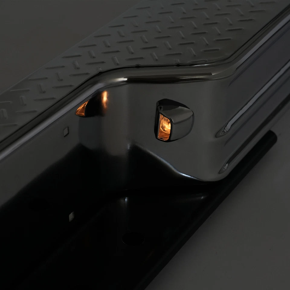 Steel Diamond Step Universal Rear Bumper Chrome For Ford F-150 F-250 F-350 - Image 3 of 4