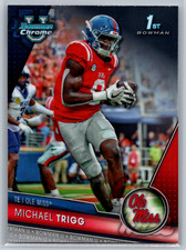 Michael Trigg 2023 Bowman Chrome U University 1st #128 Ole Miss Rebels