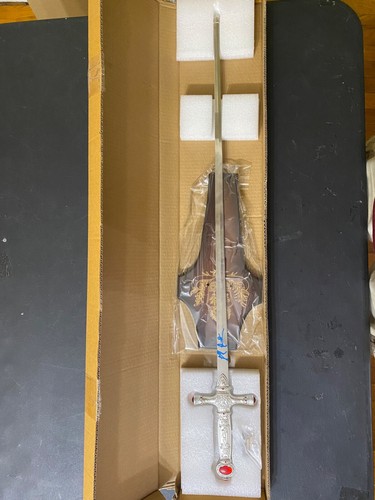 Harry Potter Sword of Godrick Griffindor LARP All Metal Sword with Wood Plaque - Picture 5 of 5