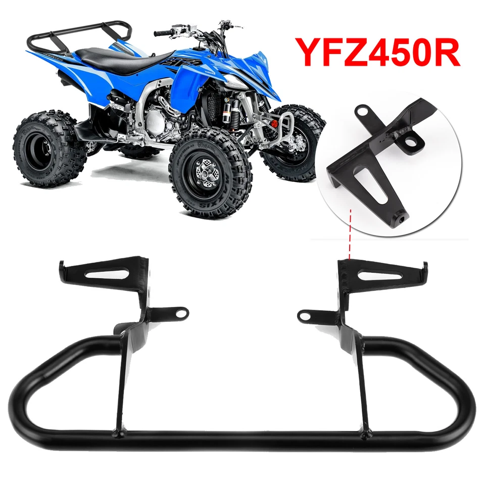Barra de agarre para Yamaha Yfz450r 2009-2024 mango recto acero negro Foto 3 de 4