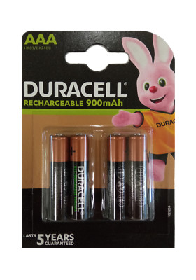 Duracell Recharge Ultra Akku AAA HR03 900 mAh vorgeladen 4er Blister Micro Mini