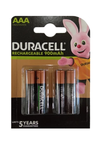 Duracell Recharge Ultra Akku AAA HR03 900 mAh vorgeladen 4er Blister Micro Mini