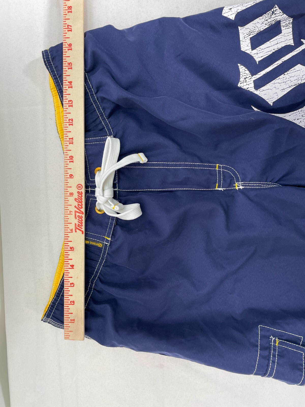 Corona Extra Lightweight Drawstring Navy/Yellow B… - image 9