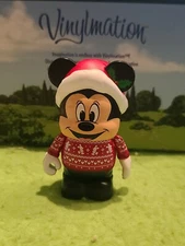 DISNEY Vinylmation 3" Park Set 1 Holiday Eachez Mickey Mouse Santa Christmas 