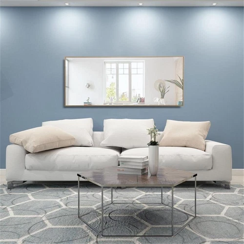 Elegant Decor Monet 72" x 30" Rectangle Metal Frame Mirror in Brass - Picture 14 of 14