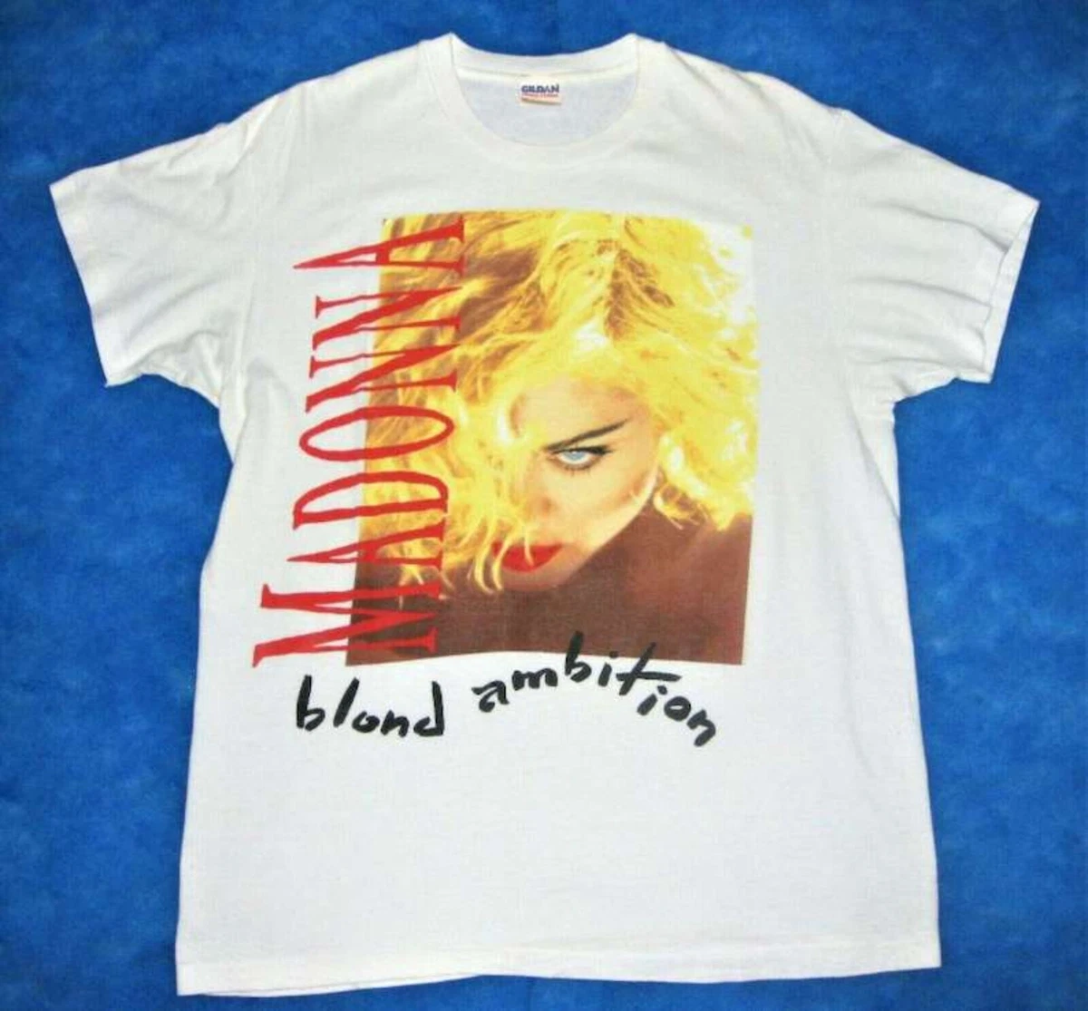 Vintage 1990 Madonna Blonde Ambition Concert Tour Unisex T shirt HL8103
