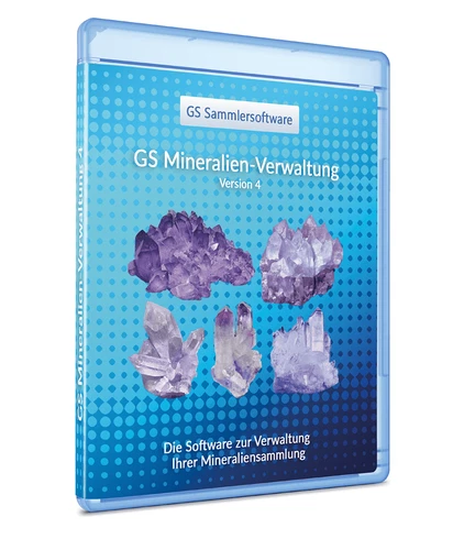 GS Mineralien-Verwaltung 4 - Software Programm zur Verwaltung Ihrer Sammlung