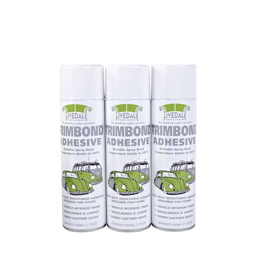 TRIM BOND ADHESIVO EN AEROSOL DE ALTA TEMPERATURA FORRO DE FURGONETA DE COCHE MOLDURA INTERIOR PARA FIJAR EL TECHO - Imagen 4 de 10