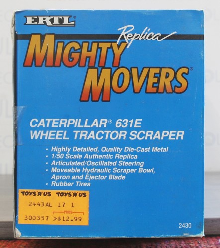 ERTL - CATERPILLAR 631E WHEEL TRACTOR SCRAPER - CONSTRUCTION VEHICLE - MIB 🔥 - Picture 2 of 4