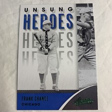 2021 Panini Absolute Baseball Frank Chance Unsung Heroes #UH-3 Green