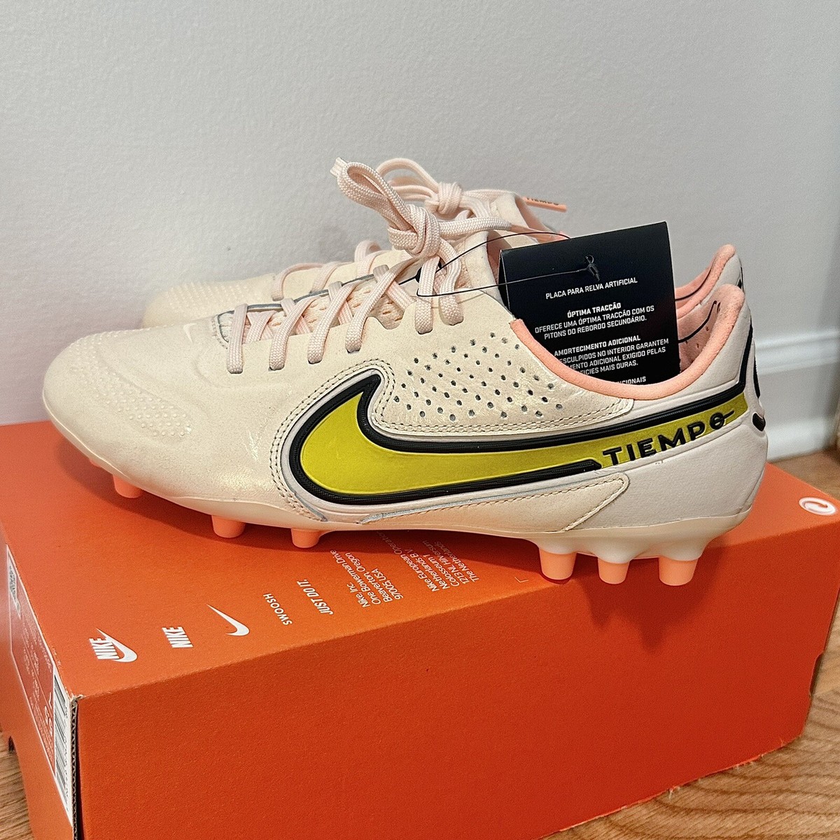 NEW Nike Tiempo Legend 9 Elite AG Cleats “Guava Ice” (DB0824-801 