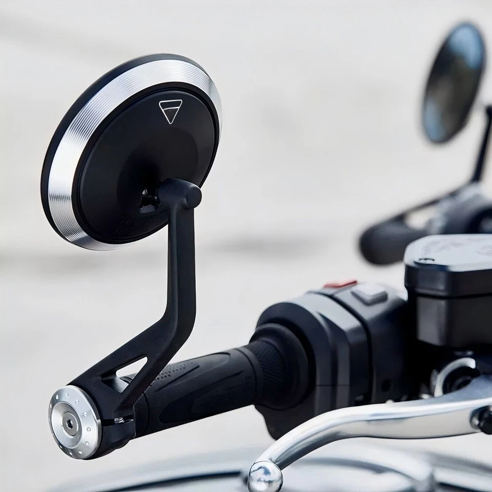 Espejos retrovisores de extremo de barra para Triumph Trident 660 Street Triple 675 765 1200 Foto 3 de 4