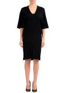 Maison-Margiela-1-100-Wool-Black-Knitted-Women-039-s-Sweater-Dress-US-M-IT-42